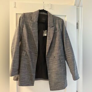 Shiny Woven Blazer